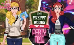 Princess Games, Preppy Hours vs Party Time, Games-kids.com