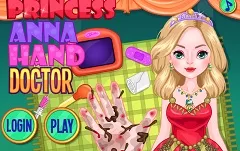 Princess Games, Princess Anna Hand Doctor, Games-kids.com