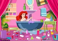 Little Mermaid Games, Princess Ariel Bathroom Cleaning, Games-kids.com