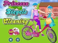 Princess Games, Princess Bicycle Cleaning, Games-kids.com