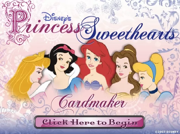 Princess Games, Princess Cardmaker, Games-kids.com