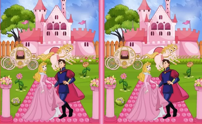 Sleeping Beauty Games, Princess Castle 10 Differences, Games-kids.com