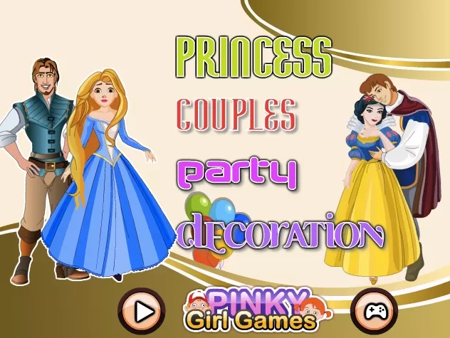 Princess Games, Princess Couples Party, Games-kids.com