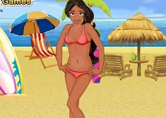 Elena of Avalor Games, Princess Elena in Beach, Games-kids.com