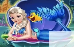 Frozen  Games, Princess Elsa Mermaid, Games-kids.com