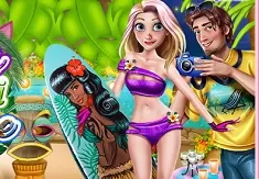 Rapunzel Games, Princess Hawaii Adventure, Games-kids.com