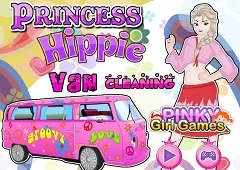 Princess Games, Princess Hippie Van Cleaning, Games-kids.com