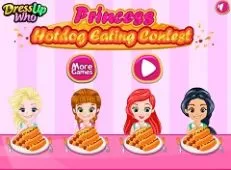 Princess Games, Princess Hot Dog Eating Contest, Games-kids.com
