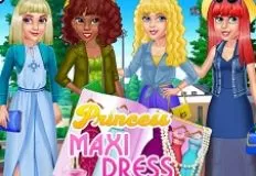 Princess Games, Princess Maxi Dress, Games-kids.com