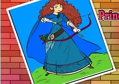 Brave Games, Princess Merida Coloring, Games-kids.com