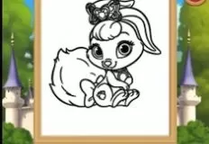 Coloring Games, Princess of Pets Coloring, Games-kids.com