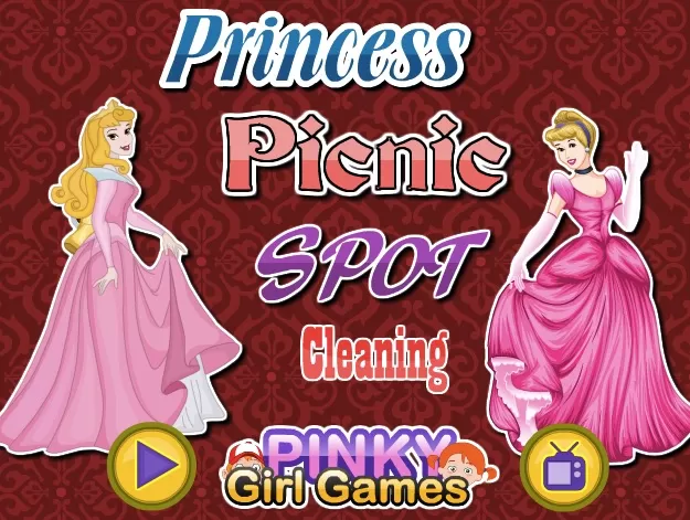 Princess Games, Princess Picnic Spot Cleaning , Games-kids.com