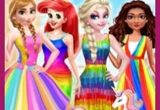 Princess Games, Princess Rainbow Style Fashion, Games-kids.com