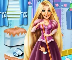 Rapunzel Games, Princess Rapunzel Cleaning Bathroom, Games-kids.com