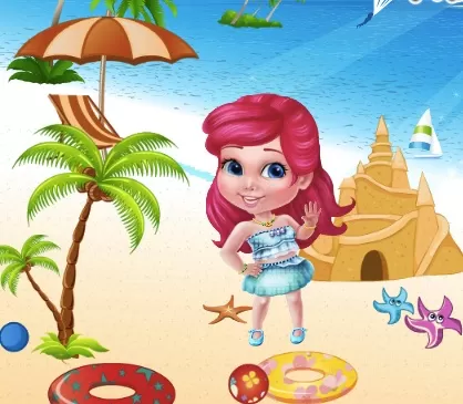 Princess Games, Princess Sofia at the Beach, Games-kids.com