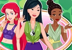 Dress Up Games, Princess Team Green, Games-kids.com