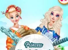 Frozen  Games, Princess Travel Around the World, Games-kids.com