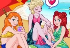 Princess Games, Princesses Beach Party, Games-kids.com