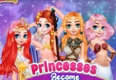 Princess Games, Princesses Become Magical Creatures, Games-kids.com