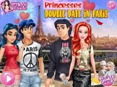 Princess Games, Princesses Double Date in Paris, Games-kids.com