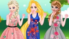 Princess Games, Princesses Floral Style, Games-kids.com