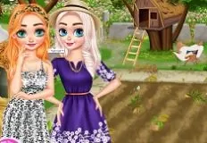 Frozen  Games, Princesses Garden Rescue , Games-kids.com