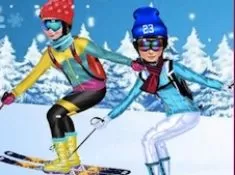 Princess Games, Princesses Go Skiing, Games-kids.com