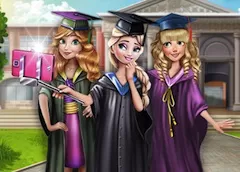 Princess Games, Princesses Graduation Selfie, Games-kids.com