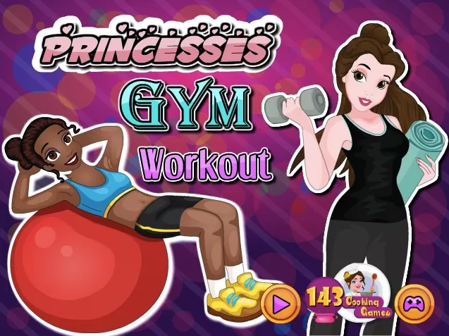 Princess Games, Princesses Gym Workout, Games-kids.com