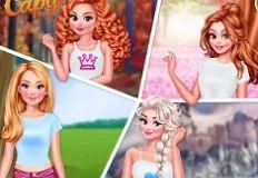 Princess Games, Princesses of the 4 Seasons, Games-kids.com