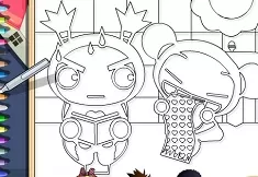 Pucca Games, Pucca Online Coloring, Games-kids.com