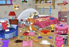 Animal Games, Puppy Messy Room Cleaning, Games-kids.com