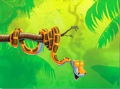 Jungle Book Games, Puzzle with Raa, Games-kids.com