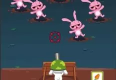 Zombie Games, Rabbit Zombie Defense, Games-kids.com