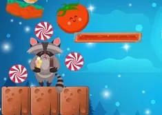 Animal Games, Raccoon Sweet Rush, Games-kids.com