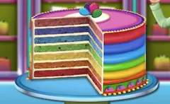 Cooking Games, Rainbow Cake, Games-kids.com