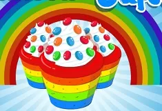 Cooking Games, Rainbow Cupcakes, Games-kids.com