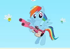My Little Pony Games, Rainbow Dash Cannon Shooting, Games-kids.com