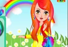 Girl Games, Rainbow Girl Dress Up, Games-kids.com