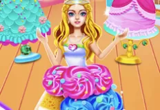 Cooking Games, Rainbow Princess Cake Maker, Games-kids.com