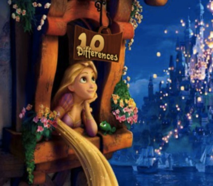 Rapunzel 10 Differences - Rapunzel Games