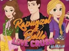 Princess Games, Rapunzel and Belle Love Crush, Games-kids.com