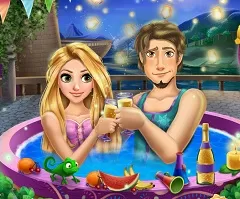 Rapunzel Games, Rapunzel and Flynn Jacuzzi, Games-kids.com