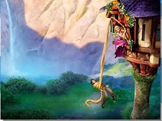 Rapunzel Games, Rapunzel and Flynn Tower Puzzle, Games-kids.com