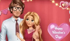 Rapunzel Games, Rapunzel Be My Valentine, Games-kids.com