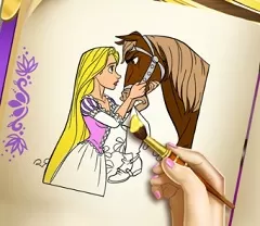 Rapunzel Games, Rapunzel Coloring Book, Games-kids.com