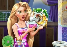 Rapunzel Games, Rapunzel Dish Washing Realife, Games-kids.com