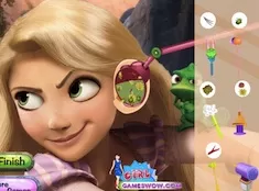 Rapunzel Games, Rapunzel Ear Problems, Games-kids.com