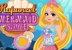 Rapunzel Games, Rapunzel Mermaid Style, Games-kids.com