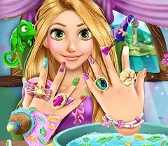 Rapunzel Games,  Rapunzel Nails Spa, Games-kids.com